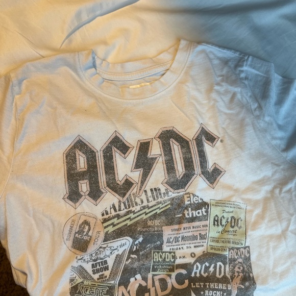 abercrombie kids Other - 🎉2 for $22 🎉 Abercrombie Kids White AC/DC Graphic Tee